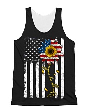 American Flag You're My Sunshine Sunflower All-over Unisex Tank thumbnail