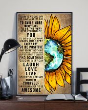 To Day Is A Good Day Sunflower Earth 16x24 Poster lifestyle-poster-2