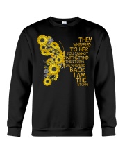 I Am The Storm Sunflower Butterfly Crewneck Sweatshirt thumbnail