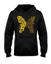 I Am The Storm Sunflower Butterfly Hooded Sweatshirt thumbnail