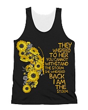 I Am The Storm Sunflower Butterfly All-over Unisex Tank thumbnail