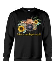 What A Wonderful World Sunflower Crewneck Sweatshirt thumbnail