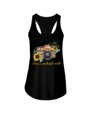 What A Wonderful World Sunflower Ladies Flowy Tank thumbnail