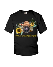 What A Wonderful World Sunflower Youth T-Shirt thumbnail