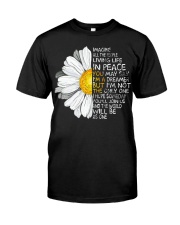 Imagine All The People Living Life In Peace Daisy Classic T-Shirt front