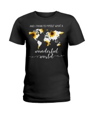 And I Think To Myself What A Wonderful World Ladies T-Shirt thumbnail
