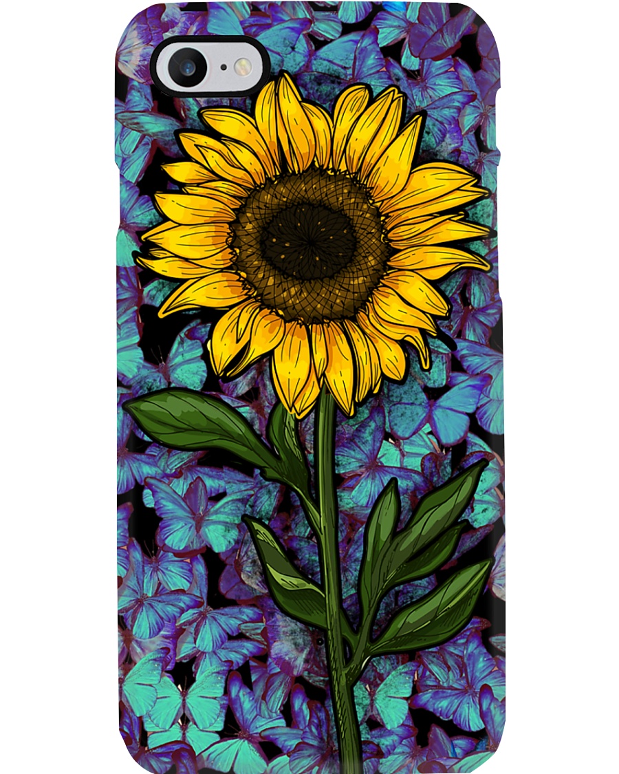 Sunflower Butterflies Phone Case