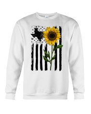 American Flag Sunflower Texas Crewneck Sweatshirt thumbnail