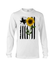 American Flag Sunflower Texas Long Sleeve Tee thumbnail