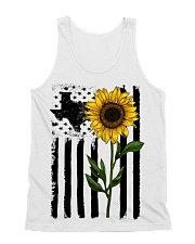 American Flag Sunflower Texas All-over Unisex Tank thumbnail