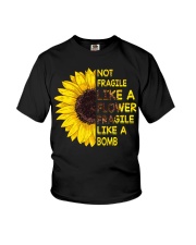 Not Fragile Like A Flower Youth T-Shirt thumbnail