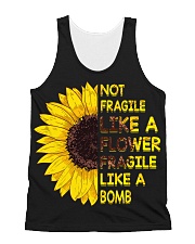 Not Fragile Like A Flower All-over Unisex Tank thumbnail