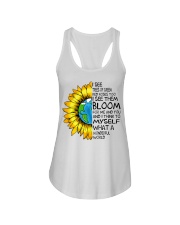 What A Wonderful World Sunflower Earth Ladies Flowy Tank thumbnail
