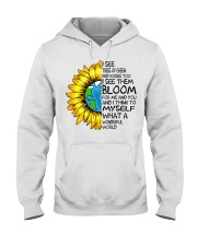 What A Wonderful World Sunflower Earth Hooded Sweatshirt thumbnail