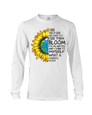 What A Wonderful World Sunflower Earth Long Sleeve Tee thumbnail