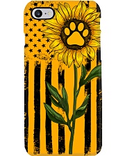 American Flag Sunflower Paw Phone Case thumbnail