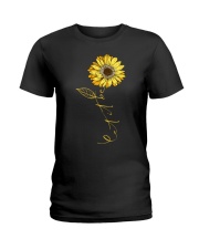 Let It Be Sunflower Ladies T-Shirt thumbnail