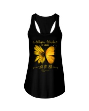 Whisper Words Of Wisdom Let It Be Sunflower Ladies Flowy Tank thumbnail