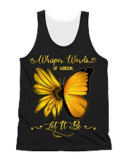 Whisper Words Of Wisdom Let It Be Sunflower All-over Unisex Tank thumbnail