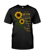 She Is Life Itself Sunflower Classic T-Shirt front