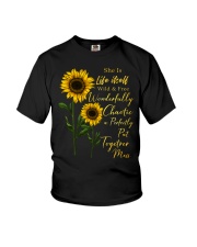 She Is Life Itself Sunflower Youth T-Shirt thumbnail