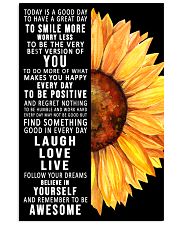 Today Is A Good Day To Have A Great Day Sunflower 11x17 Poster front