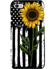 American Flag Sunflower Phone Case thumbnail