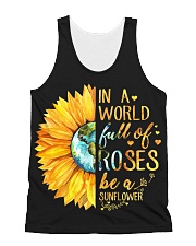 In A World Full Of Roses Be A Sunflower All-over Unisex Tank thumbnail