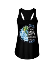 And I Think To Myself What A Wonderful World Ladies Flowy Tank thumbnail