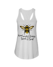 Kind Words Are Like Honey Sunflower Bee Ladies Flowy Tank thumbnail