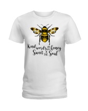Kind Words Are Like Honey Sunflower Bee Ladies T-Shirt thumbnail