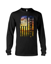Sunflower American Flag Front Long Sleeve Tee thumbnail