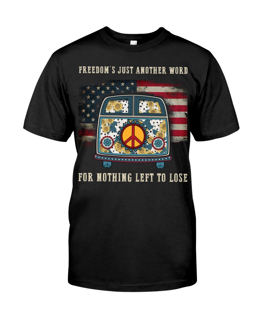 Freedom Hippie Sunflower Classic T-Shirt