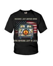Freedom Hippie Sunflower Youth T-Shirt thumbnail