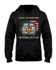 Freedom Hippie Sunflower Hooded Sweatshirt thumbnail