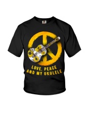 Love Peace And My Ukulele Youth T-Shirt thumbnail