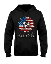 Let it Be American Flag Sunflower Hooded Sweatshirt thumbnail