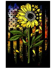 American Flag Star Sunflower Field 16x24 Poster thumbnail