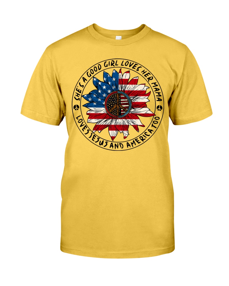 She's A Good Girl Loves Her Mama Sunflower Classic T-Shirt
