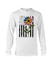American Flag Sunflower No2 Long Sleeve Tee thumbnail