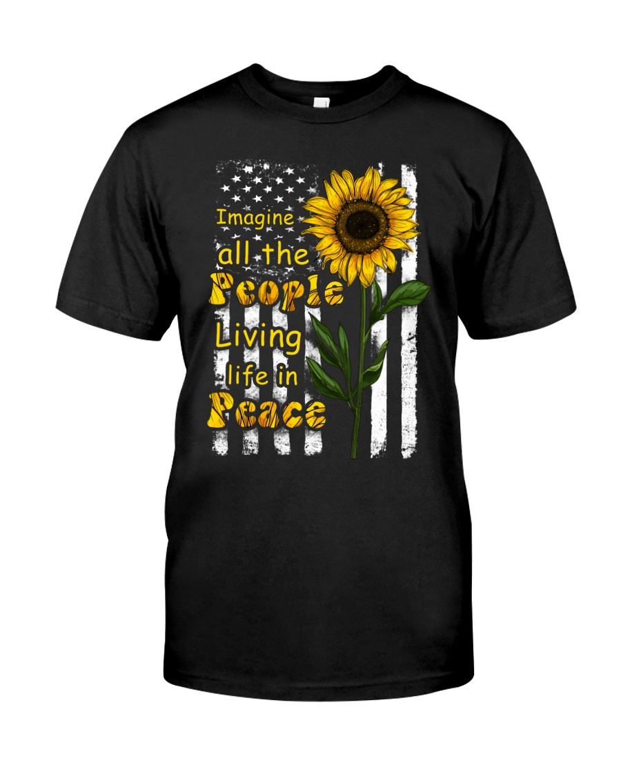Imagine All The People Living Life In Peace Classic T-Shirt