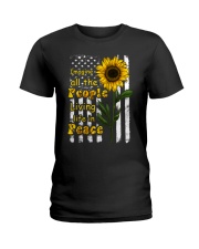 Imagine All The People Living Life In Peace Ladies T-Shirt thumbnail