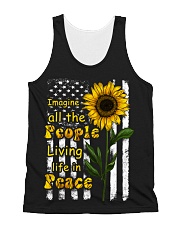 Imagine All The People Living Life In Peace All-over Unisex Tank thumbnail