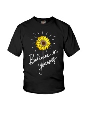 Believe In Yourself Sunflower Youth T-Shirt thumbnail