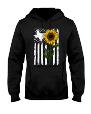 American Flag Texas Sunflower Hooded Sweatshirt thumbnail