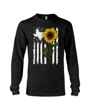 American Flag Texas Sunflower Long Sleeve Tee thumbnail