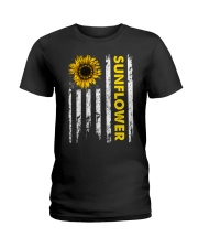 Betsy Ross Sunflower Ladies T-Shirt thumbnail