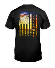 Sunflower American Flag Back No2 Classic T-Shirt back