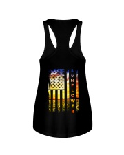 Sunflower American Flag Back No2 Ladies Flowy Tank thumbnail