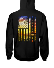 Sunflower American Flag Back No2 Hooded Sweatshirt thumbnail